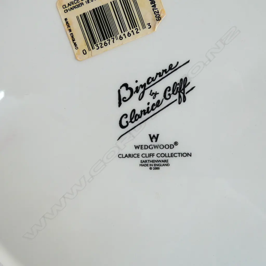 BOXED BIYANNE BY CLARICE CLIFF CHARGER FOR WEDGWOOD Dia.315mm Image 1++