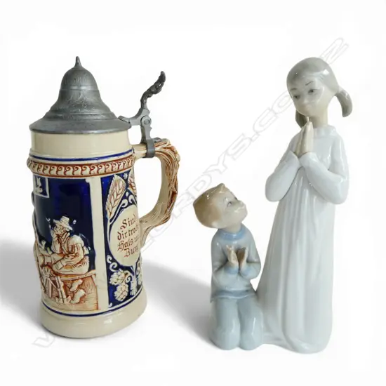 LLADRO FIGURINE PRAYER & BIERSTEIN H.220mm