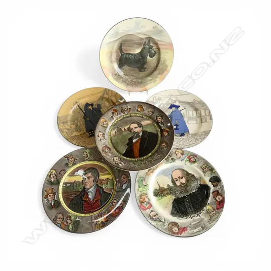 6 ROYAL DOULTON PLATES 265mm dia