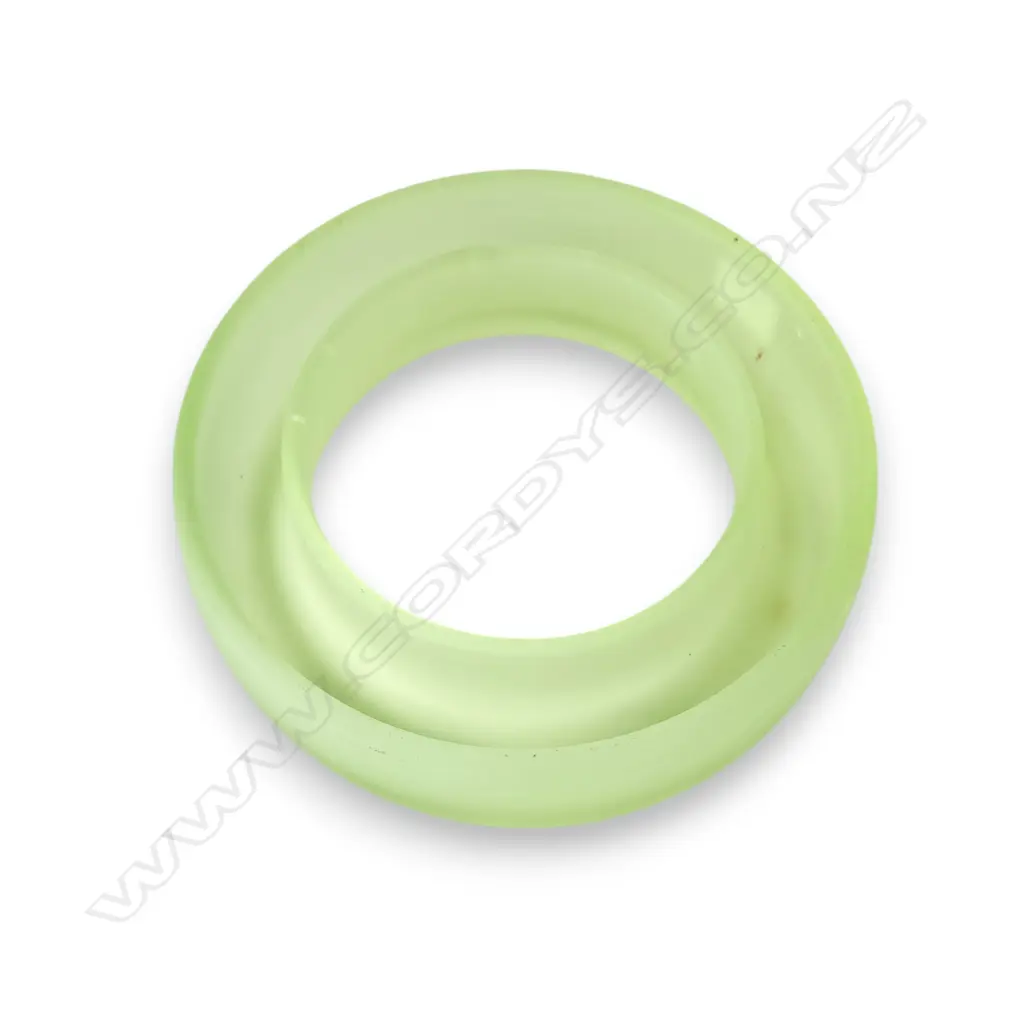 VINTAGE URANIUM GLASS RING VASE Image 1++