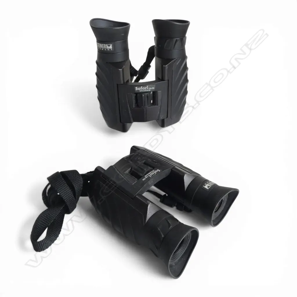 2 PRS BINOCULARS; STEINER GERMANY SAFARI 10x26 Image 1++