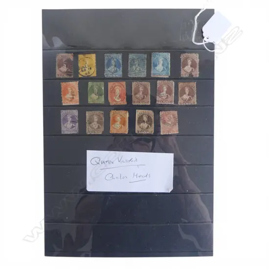 17 QUEEN VICTORIA CHALON HEAD STAMPS
