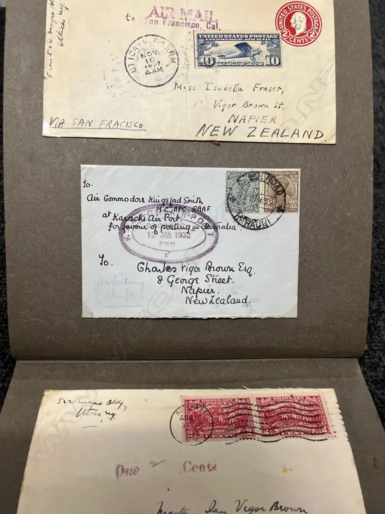 OLD ALBUM OF SPECIAL FIRST DAY COVERS: AIRMAIL ETC Image 1++