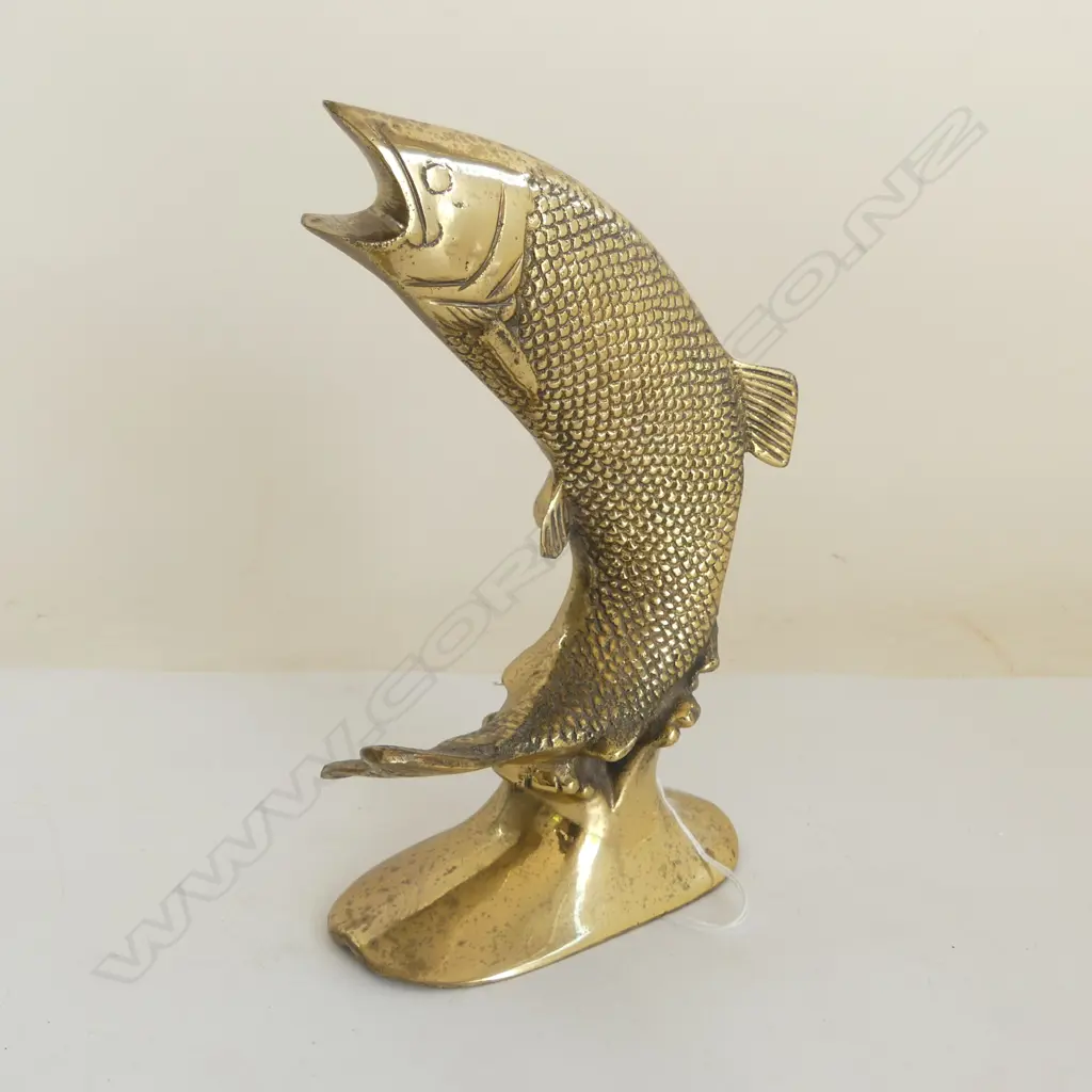 BRASS TROUT ORNAMENT/TROPHY H.210mm Image 1++