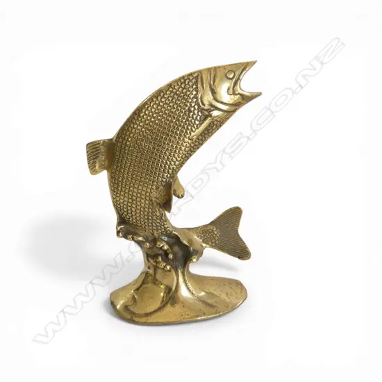 BRASS TROUT ORNAMENT/TROPHY H.210mm