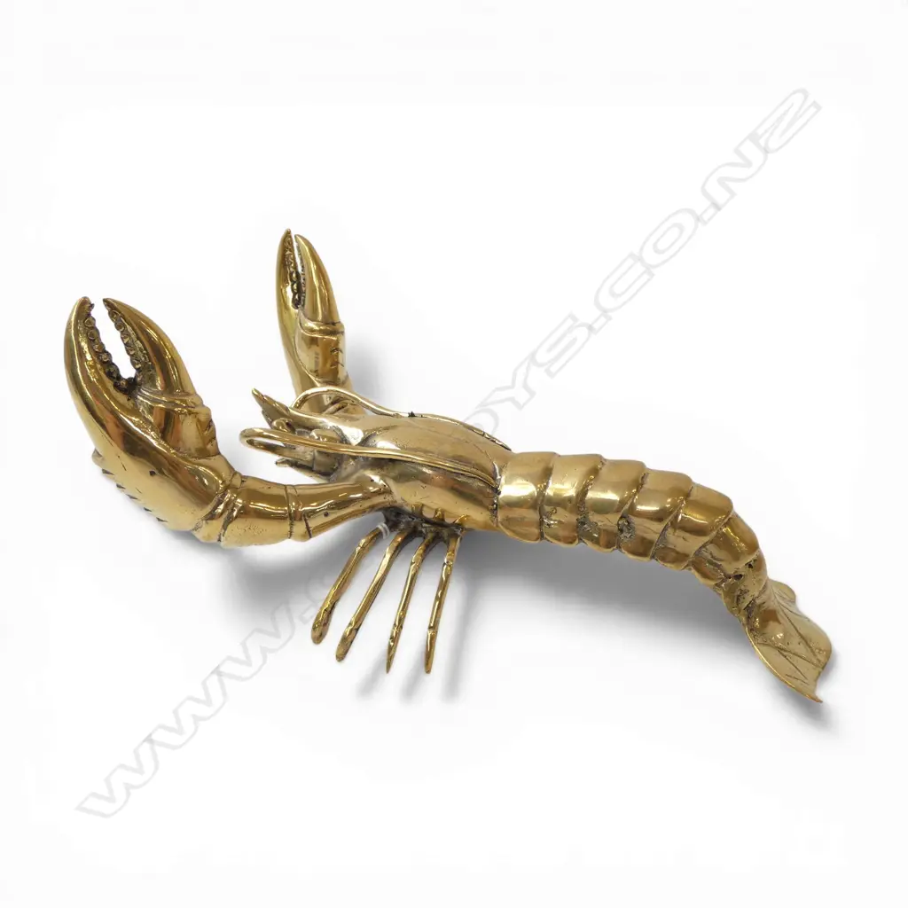 BRASS LOBSTER ORNAMENT L.240mm Image 1++