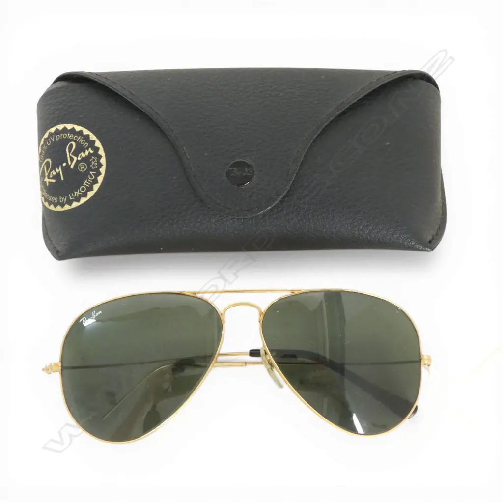 PR RAY BAN AVIATOR SUNGLASSES in case Image 1++