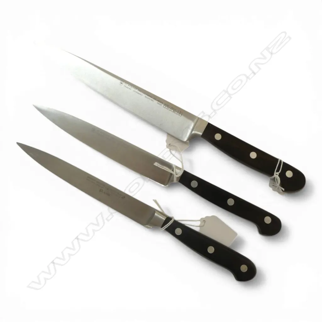 3 GERMAN SOLINGEN KNIVES Image 1++