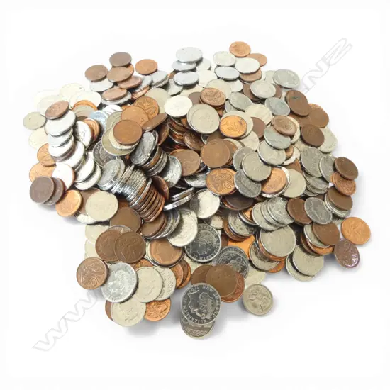 BAG OF NZ DECIMAL COINS