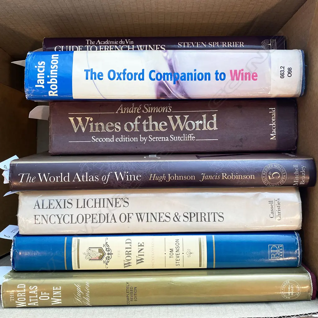 WINE REFERENCE BOOKS, 7 VOLS... Image 1++