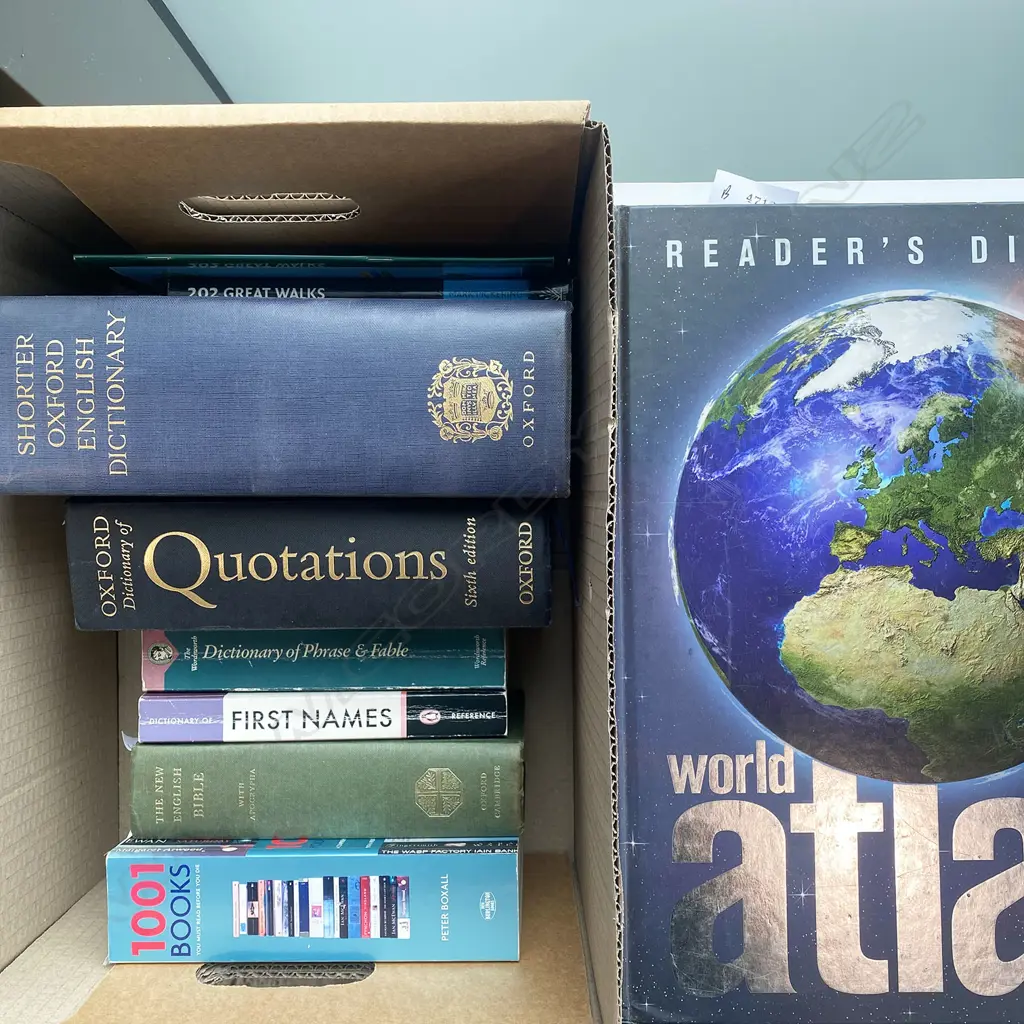 DICTIONARIES AND REFERENCE BOOKS, 9 VOLS: OXFORD DICTIONARY OF QUOTATIONS, SHORTER OXFORD ENGLISH DICTIONARY (1956) Image 1++