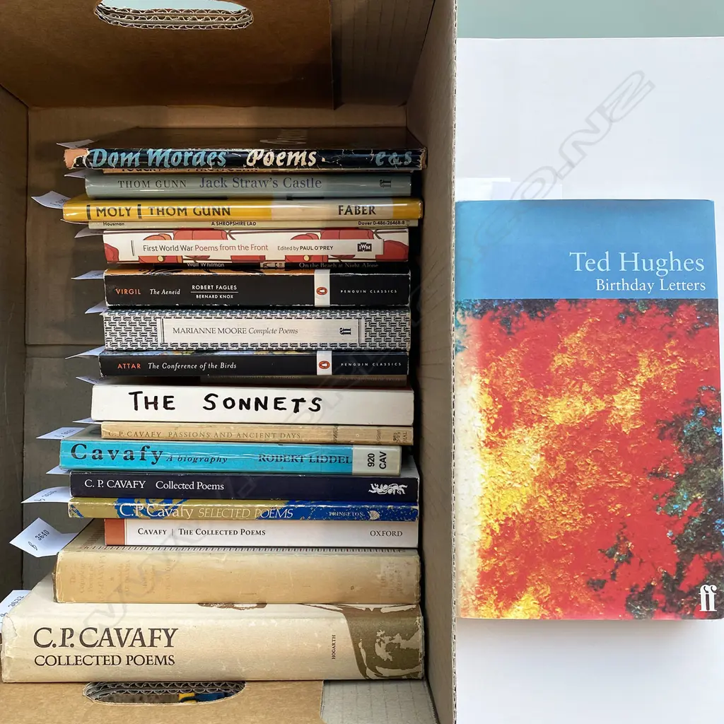 P. CAVAFY POETRY BOOKS X 7 - SHAKESPEARE-THE SONNETS - WILLIAM WORDSWORTH - AN ANTHOLOGY Image 1++