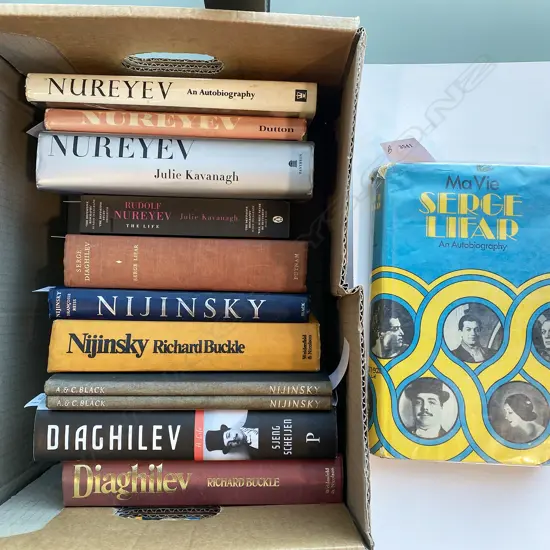 BALLET RUSSE BIOGRAPHIES, NUREYEV, LIFAR, DIAGHILEV, NIJINSKY 12 VOLS