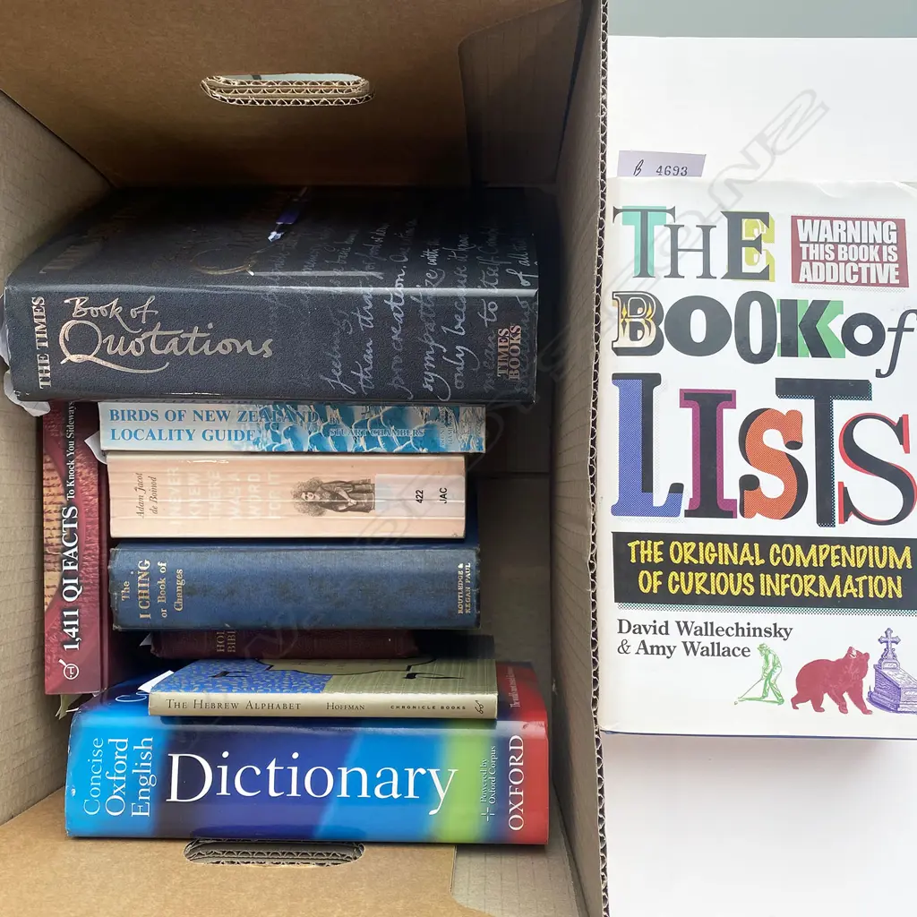 REFERENCE WORKS, 10 VOLS: THE TIMES BOOK OF QUOTATIONS, CONCISE OXFORD ENGLISH DICTIONARY Image 1++