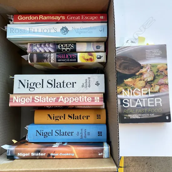 MODERN BRITISH COOKERY, 11 VOLS, INCLUDING NIGEL SLATER, MICHEL ROUX, ROSE ELLIOT & GORDON RAMSAY
