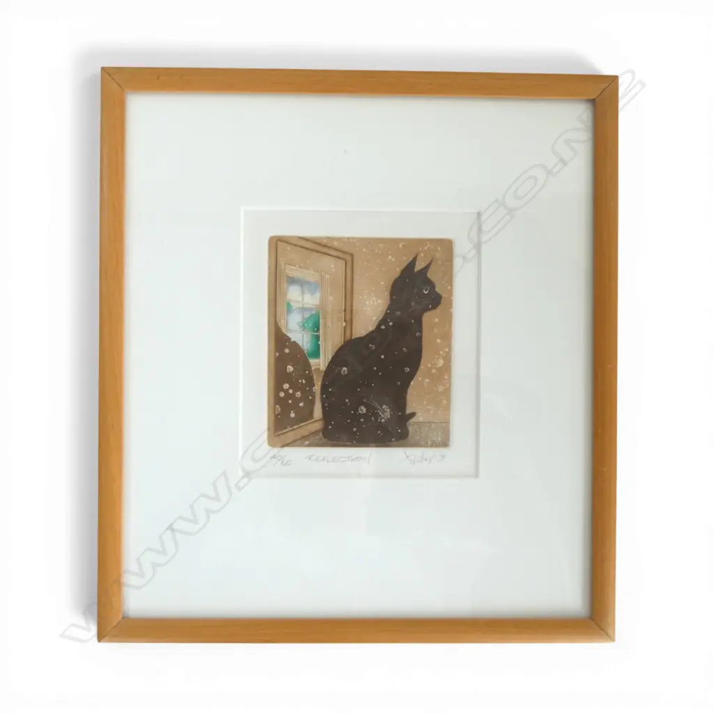 GARY TRICKER, REFLECTION, ETCHING Ed. 40/60, 140x120mm Image 1++