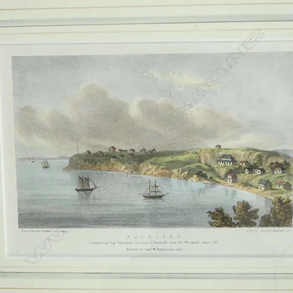 4 FRAMED PRINTS OF EARLY NEW ZEALAND 130x185 & 300x370mm Image 1++