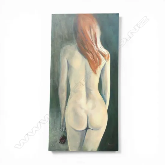 ANGELA MAXWELL, THINK TO REFLECT, OIL ON CANVAS, 760x380mm