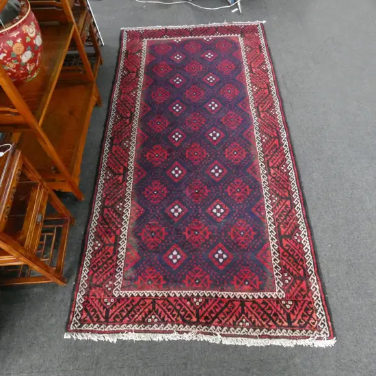 HAND KNOTTED WOOL PILE RUG 1500x3000mm
