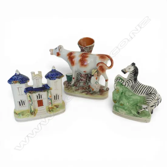 3 PCES STAFFORDSHIRE CHINA faults H.220mm