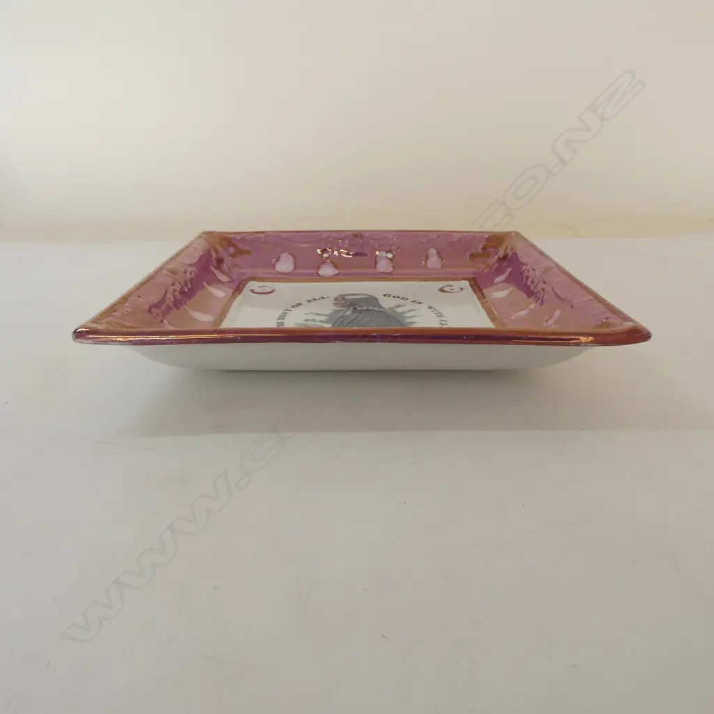 SUNDERLAND LUSTREWARE WALL PLAQUE The Rev. John Wesley W.220mm Image 1++