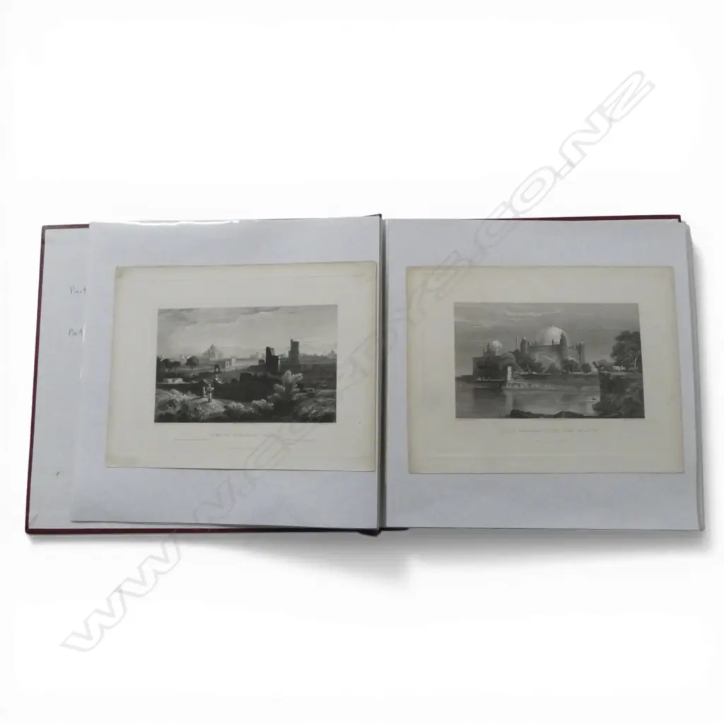 PHOTO ALBUM OF UNFRAMED EASTERN ENGRAVINGS Image 1++