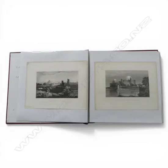 PHOTO ALBUM OF UNFRAMED EASTERN ENGRAVINGS