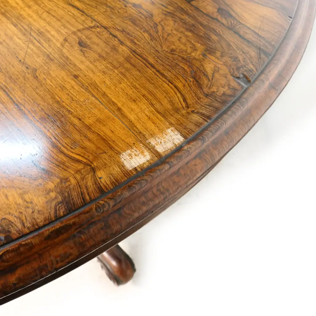 VICTORIAN ROSEWOOD PEDESTAL TABLE Image 1++