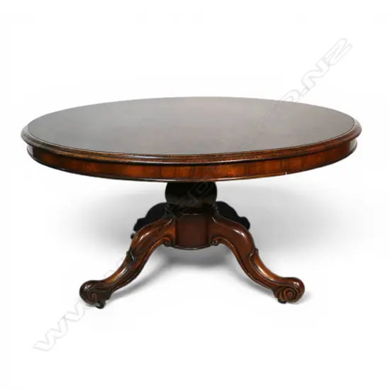 VICTORIAN ROSEWOOD PEDESTAL TABLE