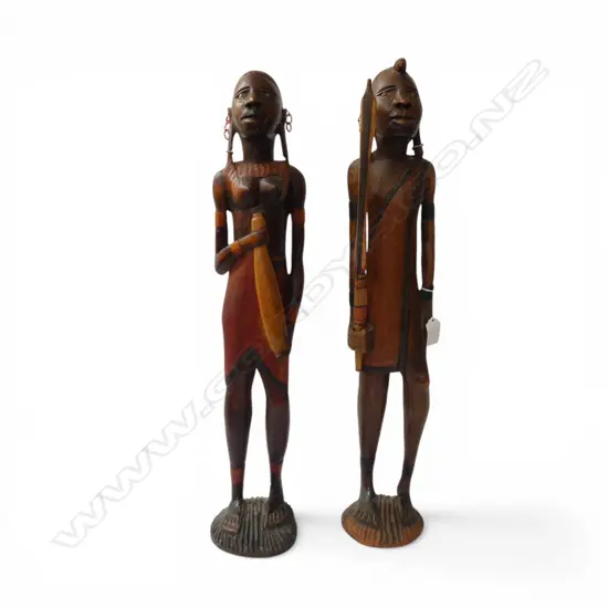 PR CARVED AFRICAN FIGURES H.610mm