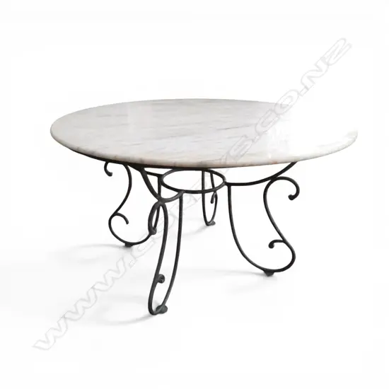 MARBLE TOP CIRCULAR TABLE Dia.1230mm