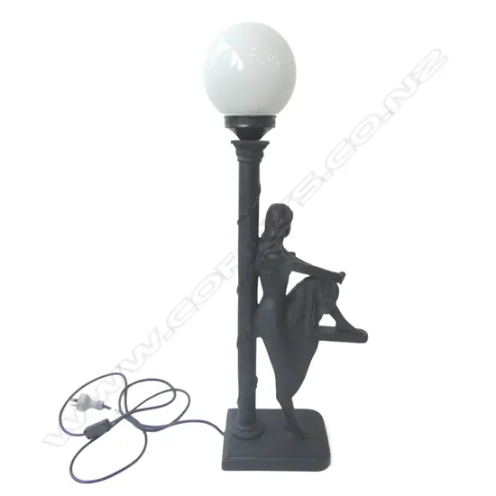 ART DECO STYLE FIGURAL LAMP H.780mm