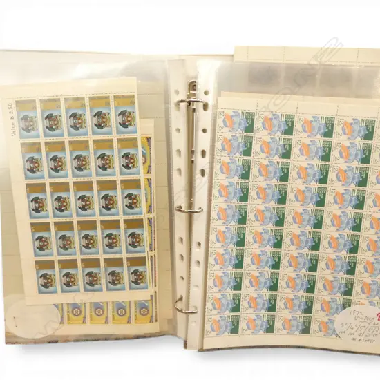 ALBUM OF ASST. STAMP SHEETS