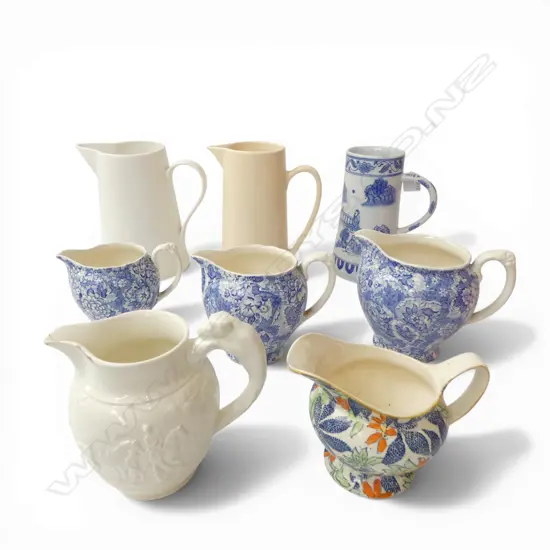 7 ASST. CHINA JUGS + ORIENTAL MUG H.190mm