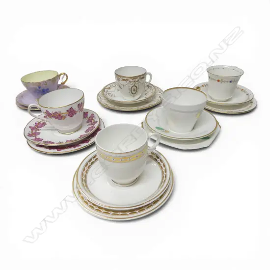 6 SHELLEY CHINA CSPS MIXED PATS