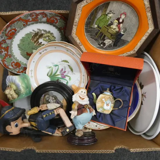 ASST. CHINA + ETLING DISH 115mm dia