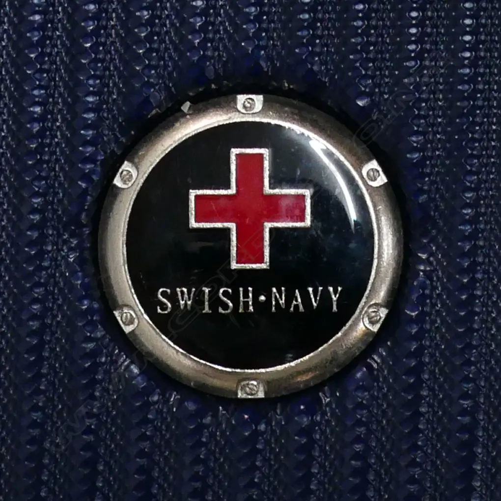 SWISH NAVY SUITCASE + BEDDING Image 1++