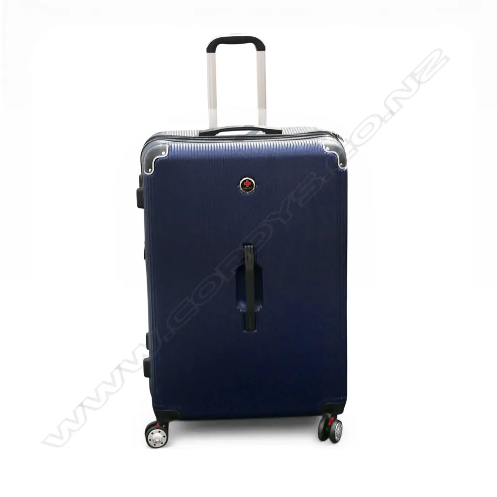SWISH NAVY SUITCASE + BEDDING Image 1++