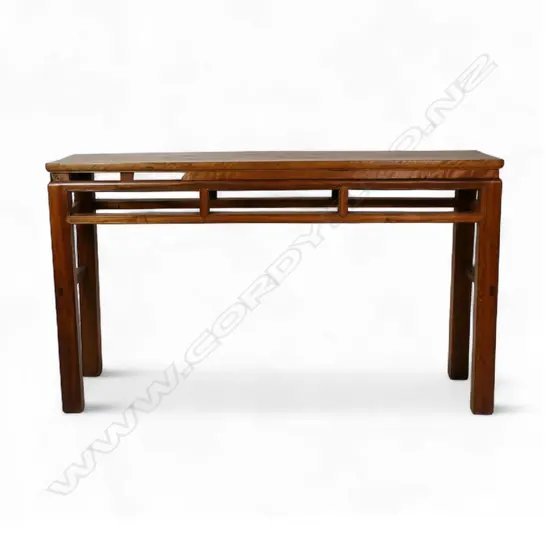 A tall vintage Chinese hardwood altar table,
