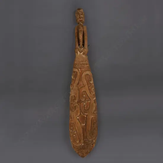 PNG large wooden scoop, anthropomorphic handle, L.900mm