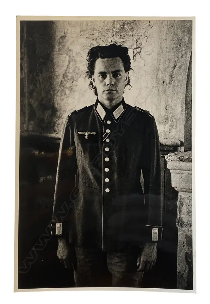 Peter Peryer (1941-2019) 'Dean Buchanan in Wehrmacht uniform', c.1978, gelatin silver print, 255 x 190 (sheet) Image 1++