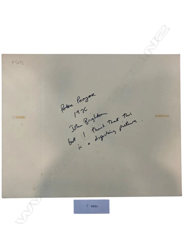 Peter Peryer ‘John Brighton 1976’ , silver gelatin print, 75 x 75mm Image 1++