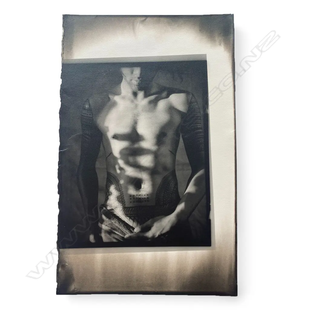 Greg Semu (1971-) 'Male torso', c.1990, silver gelatin print, 123 x 94mm Image 1++