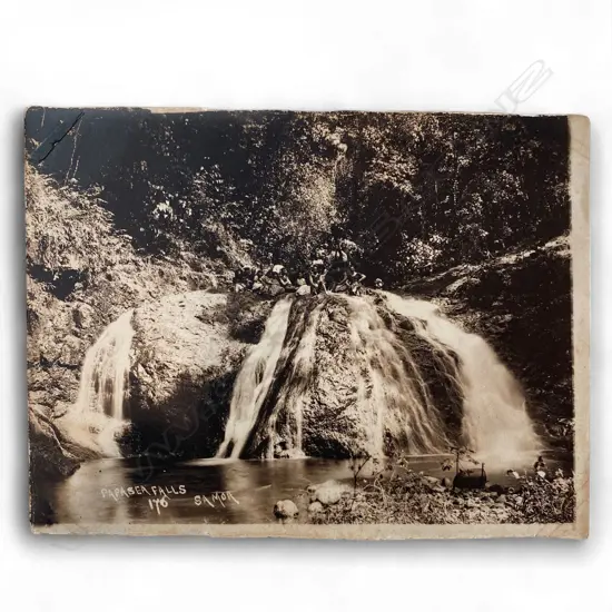 Thomas Andrew (1855-1939) 'Papasea Falls', Samoa, c.1900, photographic print, 158 x 210mm