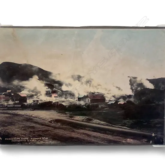 C P Parkerson 'Rotorua no. 10', NZ, 1907, photographic print, 152 x 204mm