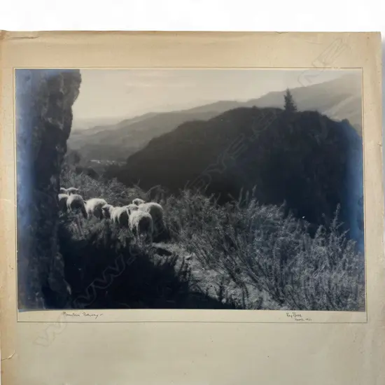 Reg P Bell 'Mountain Patay', NZ, 1951, photographic print, 202 x 292mm