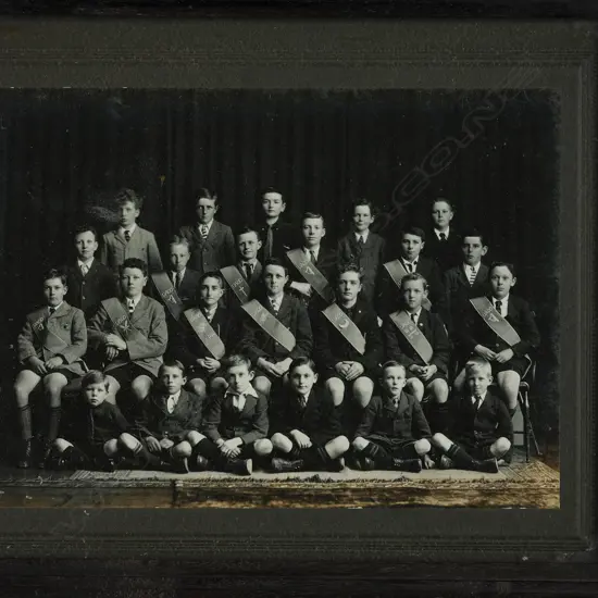 Unidentified photographer 'United Ancient Order of Druids youth division', NZ, c.1920, mounted photographic print, 149 x