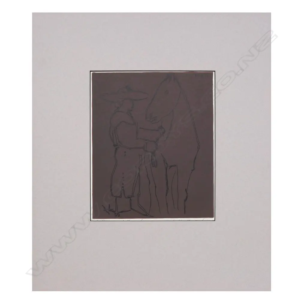 Pablo Picasso (1881-1973)/Harry Abrams 'Picador and Horse' (8), linocut, 267 x 224mm (image) Image 1++