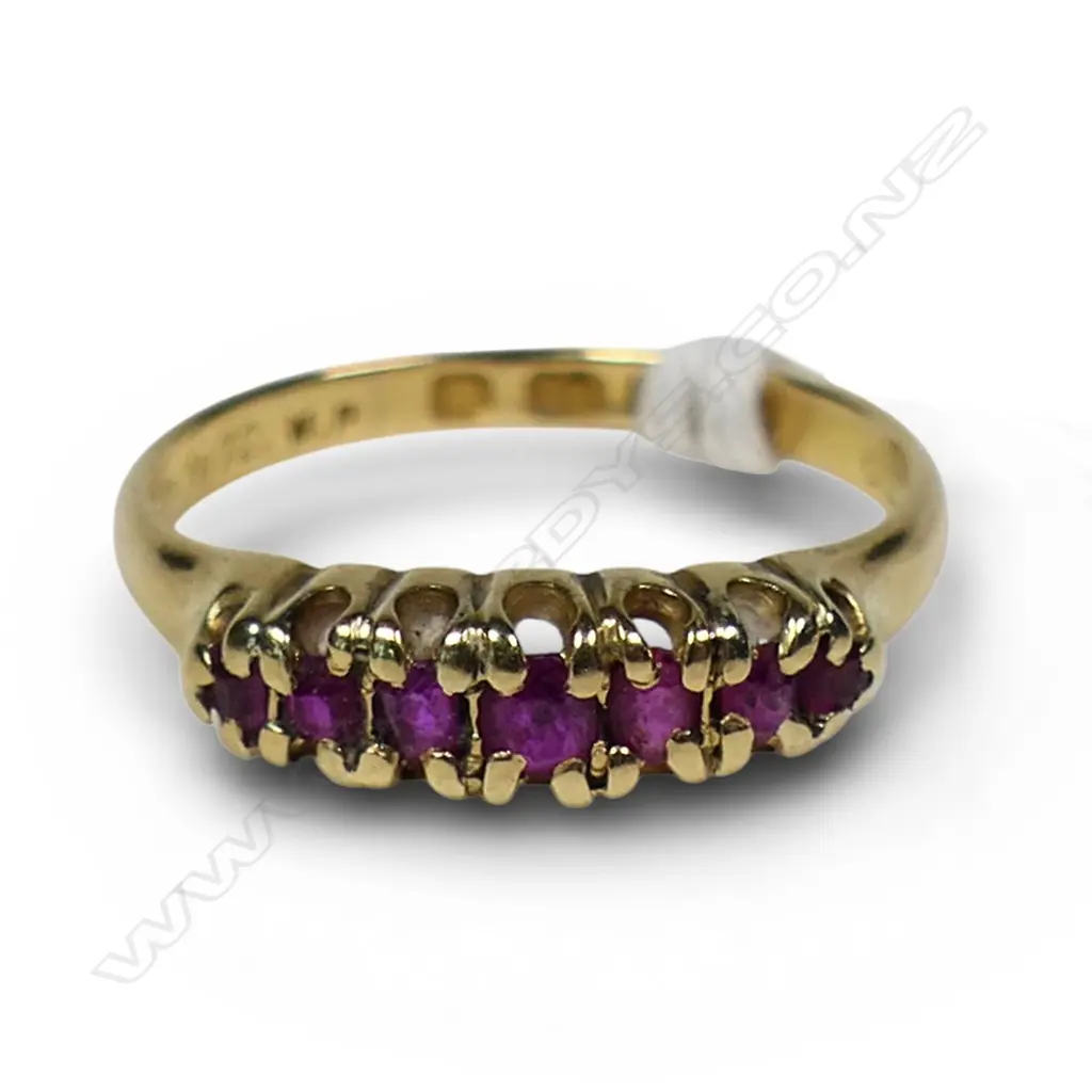 18CT GOLD AND RUBY RING 2.12gm SIZE K Image 1++