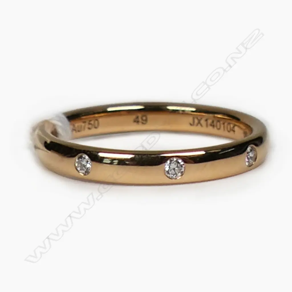 VAN CLEEF & ARPELS 18CT GOLD AND DIAMOND RING (with accessories) SIZE J Image 1++